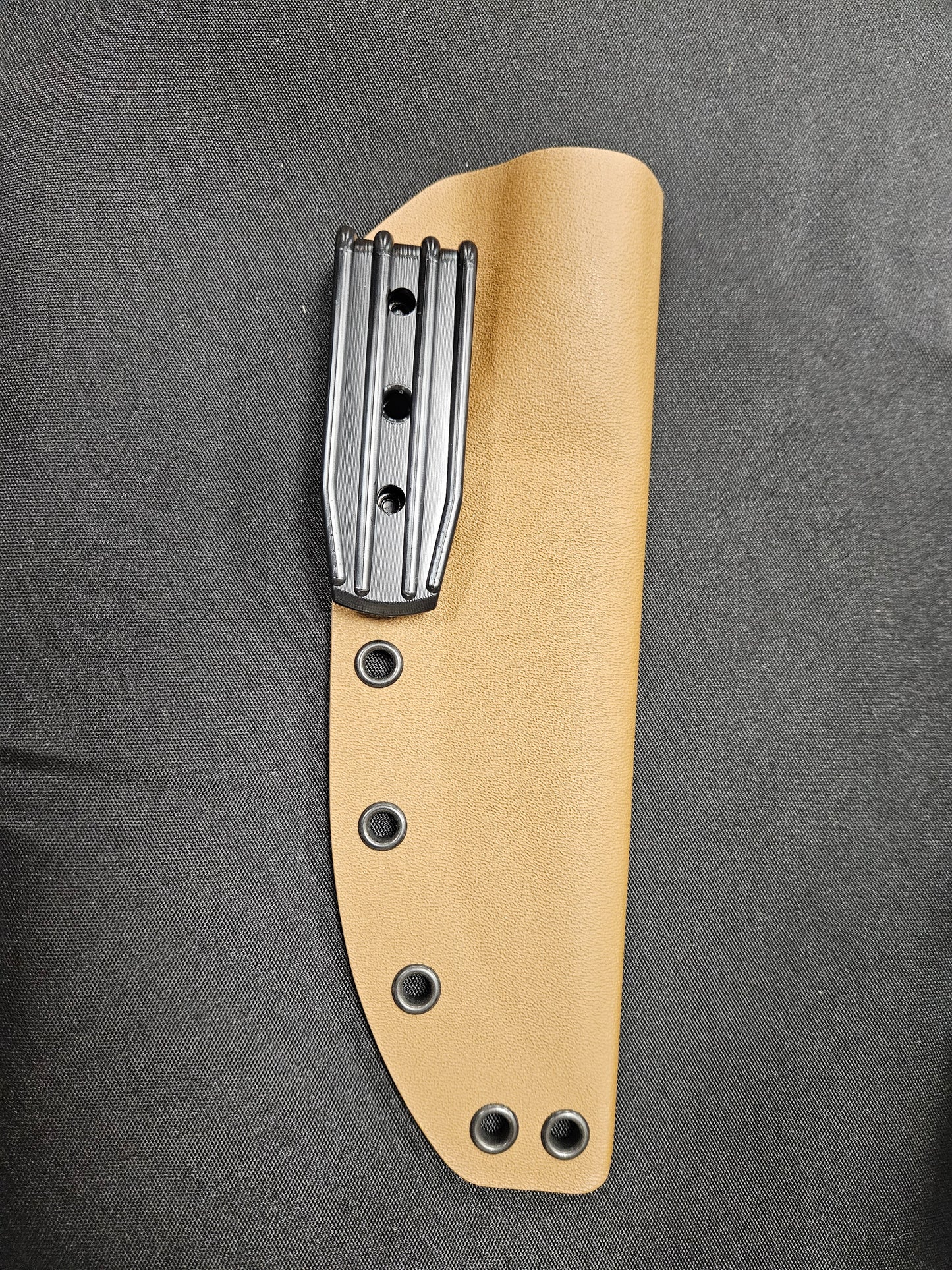 Coyote Tan DIY KYDEX® Sheath Kit, Rounded Tip, 5 to 6 inch blades