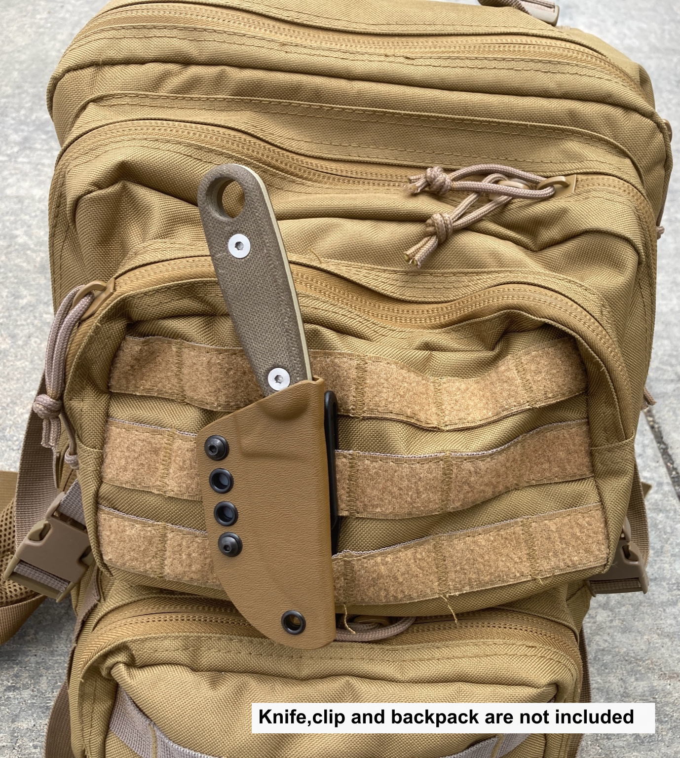 Armory Plastics Kydex Sheath for ESSE Izula/ Isula 2 with Backpack