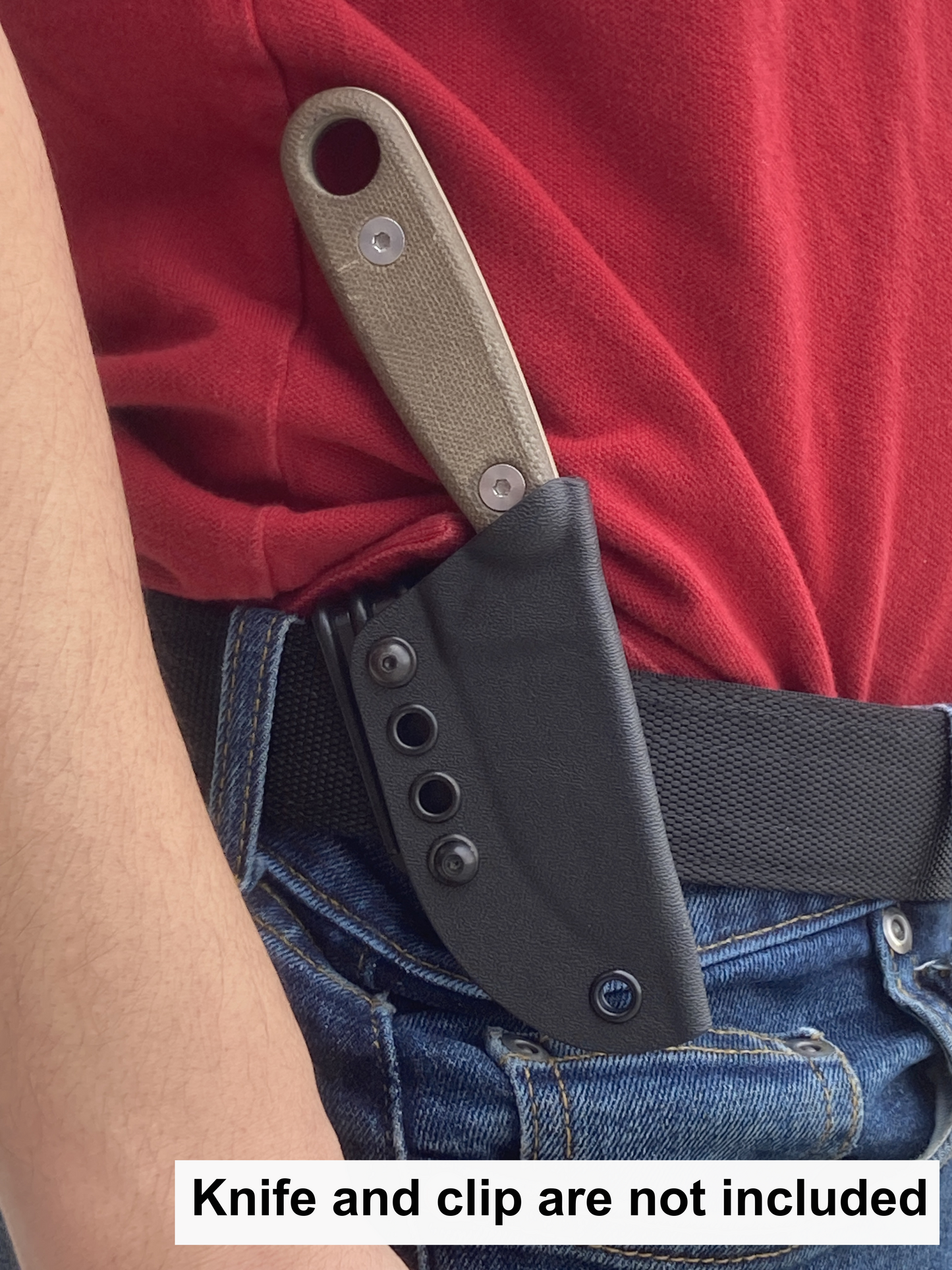 Armory Plastics Kydex Black Sheath for ESEE Izula / Izula-II Fixed Blade Knife